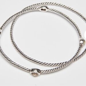 Women’s David Yurman Clear Quartz Classic Four-Station Cable Bracelet Set